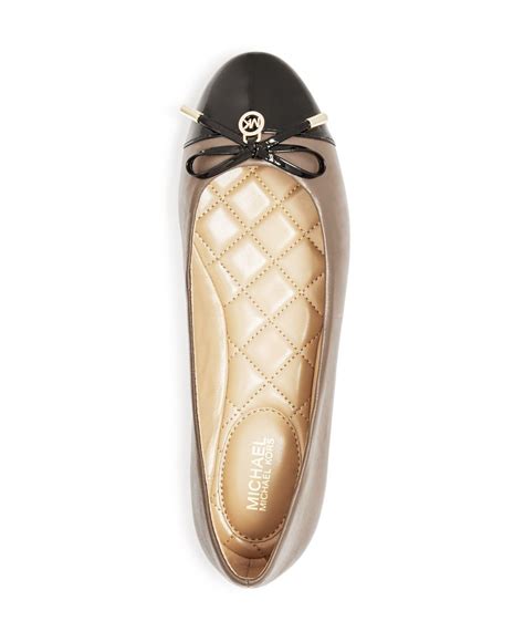 michael kors flats leather womens|Michael Kors melody ballet flats.